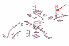 NEU MERCEDES-BENZ S W116 SCHALTKNAUF A1232670410 ORIGINAL