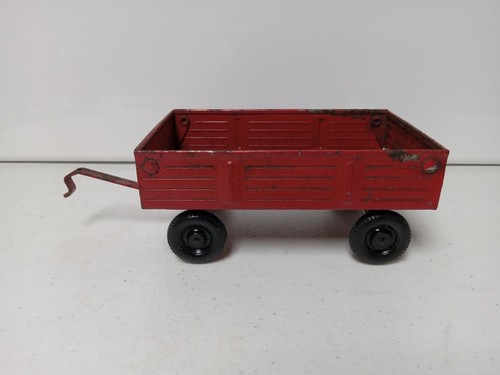 Vintage The Ertl Co Pressed Steel Red Farm Wagon 74-7650 Made in Usa