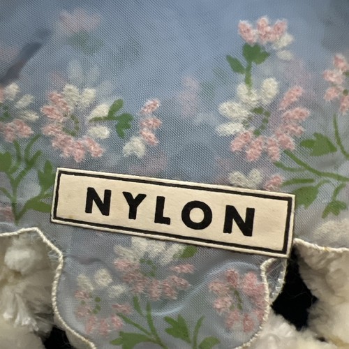 Lote de 2 pañuelos vintage de nailon transparente buen estado - Imagen 4 de 8