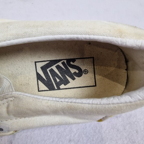 Vans Unisex Adult Yellow Checkered Slip On Sneaker Trainer Shoes Size 4 UK - Picture 5 of 12