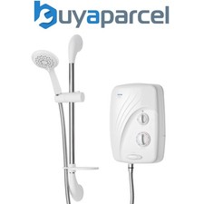 Triton T80SR 8.5kW Pumped Tank Fed Electric Shower Silent Running + Riser Rail