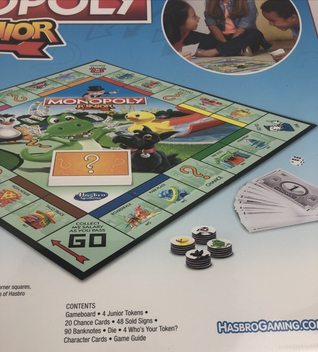 Monopoly Junior Kids Games Hasbro Gaming 5+ T-Rex Scottie Penguin Ducky NEW - Picture 4 of 8