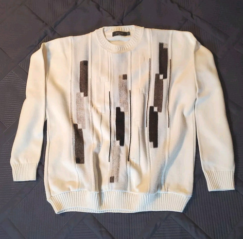 Suéter De Colección Protege Años 90 Coogi Biggie Estilo Abuelo 3D Texturizado Grande - Imagen 1 de 6