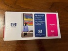 2009 GENUINE HP 81 DYE MAGENTA PRINTHEAD/CLEANER C4952a DESIGNJET 5000 5500