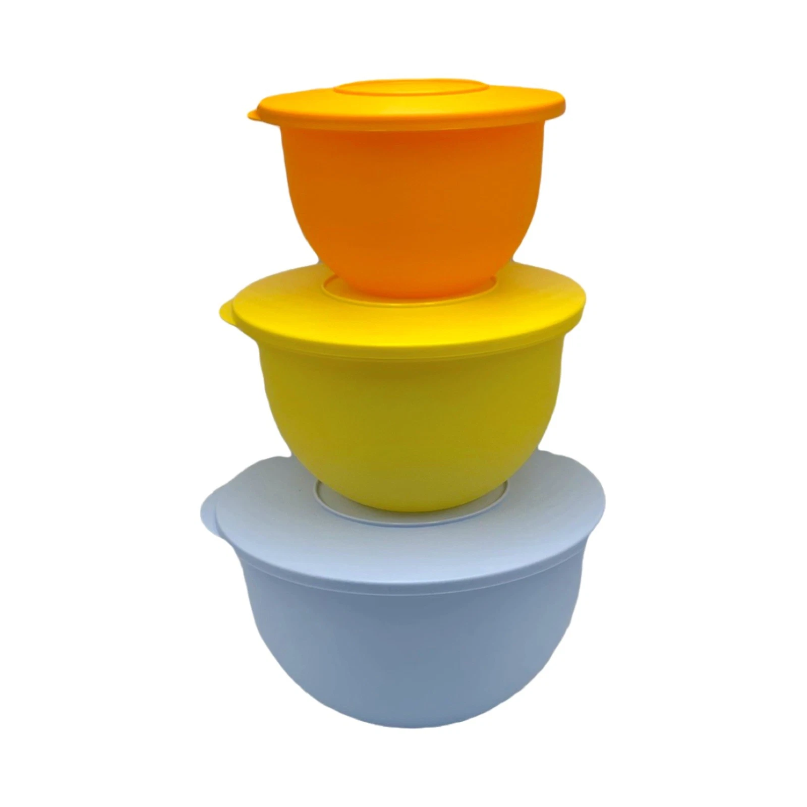 Tupperware Classic Impressions Mixing Bowls Nesting with Lids Set of 3 New
Opens in a new window or