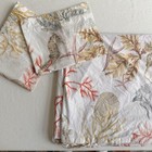 POTTERY BARN Duvet Seashells Coral Starfish Seahorse KING Size w/ Shams