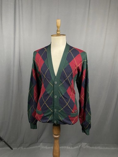 Paul&Shark Vintage Yachting Men's Multicolored Wool Cardigan Sweater Size XL - Picture 2 of 13
