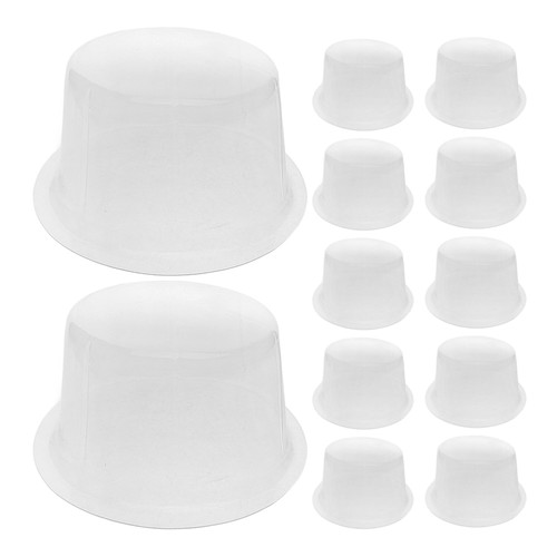 12 Pcs Plastic Hat Shaper Clear PVC Dome Holder For Jazz Cowboy Hats - Picture 5 of 12