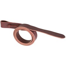 72-Inch Burgundy Latigo Leather Strap with Buckling Holes for Horses