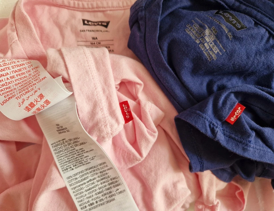 GENUINE LEVIS BUNDLE 2x GIRL T- SHIRTS 14/16 14/15 Yrs 15/16 Y LADIES SIZE 8 10 - Image 4 of 4