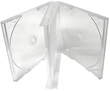 Clear Quad 4 Disc CD Jewel Case Lot