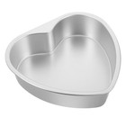  Herzförmige Kuchenform: 10 Zoll große Aluminium-Backform – Antihaftbeschichtete