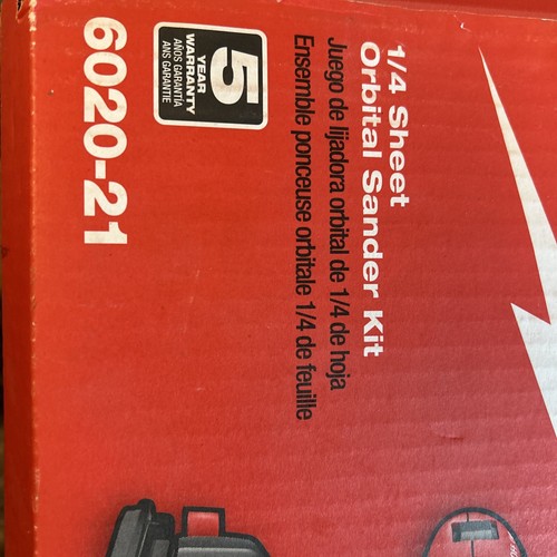 Milwaukee Kit levigatrice orbitale per fogli 1/4" 6020-21 nuova con scatola - Foto 2 di 11