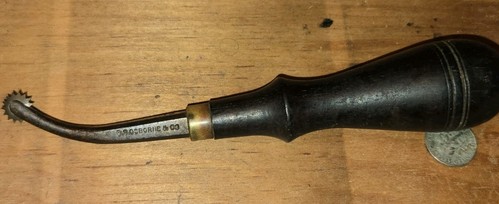 Osborne Vintage Lederbearbeitungswerkzeuge langer Schaft Überstich Räder, #12 - Bild 4 von 6