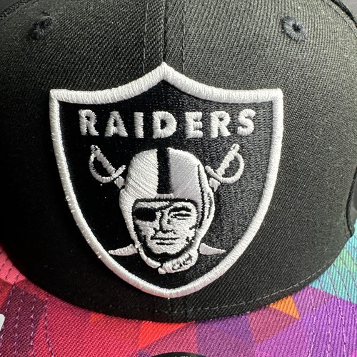Las Vegas Raiders New Era 9FIFTY Crucial Catch Intercept Cancer Snapback Mütze Neu mit Etikett - Bild 2 von 14