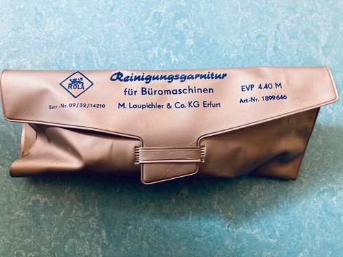 Schreibmaschinen Reinigungsset DDR Reinungsgarnitur mit Reinigungsknetmasse