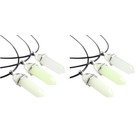 2 Pieces Hexagonal Necklace Pendant Necklaces for Women Luminous Stone