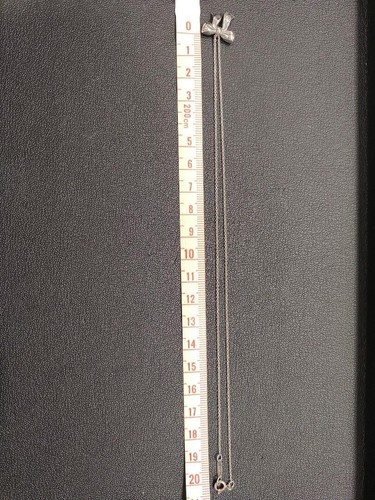 TIFFANY & Co. Mini Ribbon Bow Sterling Silver 925 Necklace Pendant 1.5cm 15mm - Picture 19 of 24