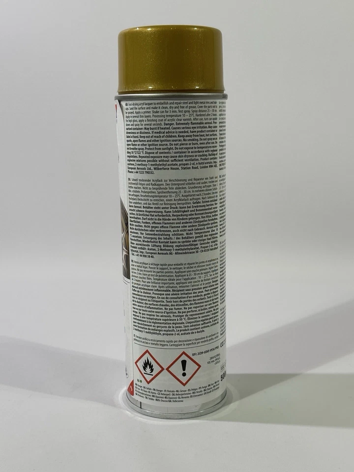 Presto 428931 Felgenspray Farbspray Wheel Spray Gold 500ml Farbe für Felgen - Bild 2 von 4