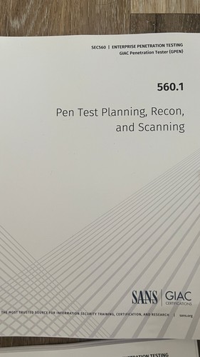 SANS SEC560 Enterprise Penetration Testing course books 2024 - GIAC GPEN - New - Picture 4 of 8