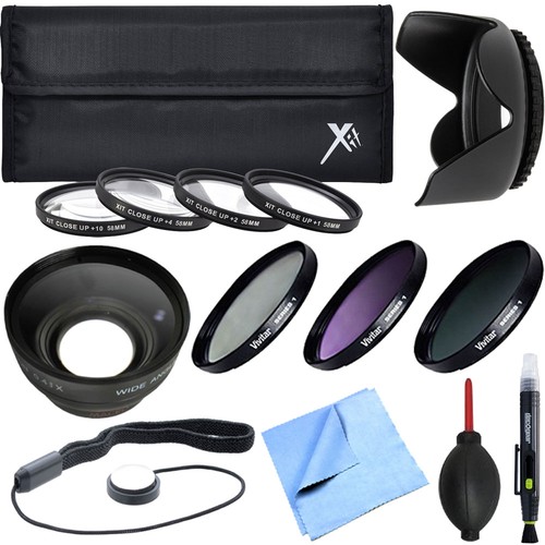 Xit Pro UV CPL FLD Lens 58mm Filter + Close-Up Macro Ultimate Accessory Kit - Picture 2 of 5