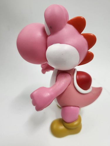 Figura Yoshi Vinilo Rosa 4.5" 2009 (Cabeza, Brazos y Piernas Posables) - Imagen 3 de 6