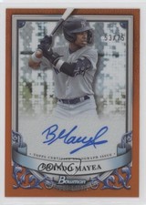 2024 Bowman Sterling Prospect Orange Refractor /75 Brandon Mayea Brando Auto
