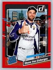 2024 Donruss #100 Shane Van Gisbergen Rated Rookie Red Parallel 142/299