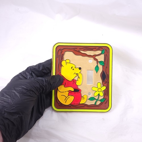 Vintage Winnie The Pooh Bear Light Switch Cover Plastic - Picture 3 of 5