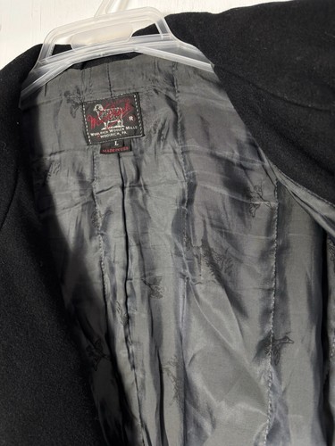 Woolrich Peacoat USA Army Wool Men’s Coat Jacket Sz L - Picture 9 of 13