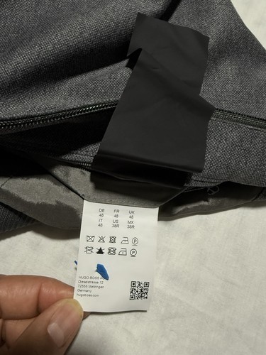 Hugo Boss Mens 38R Gray Slim Fit Stretch Tailoring Unconstructed Bomber Jacket - Picture 14 of 17