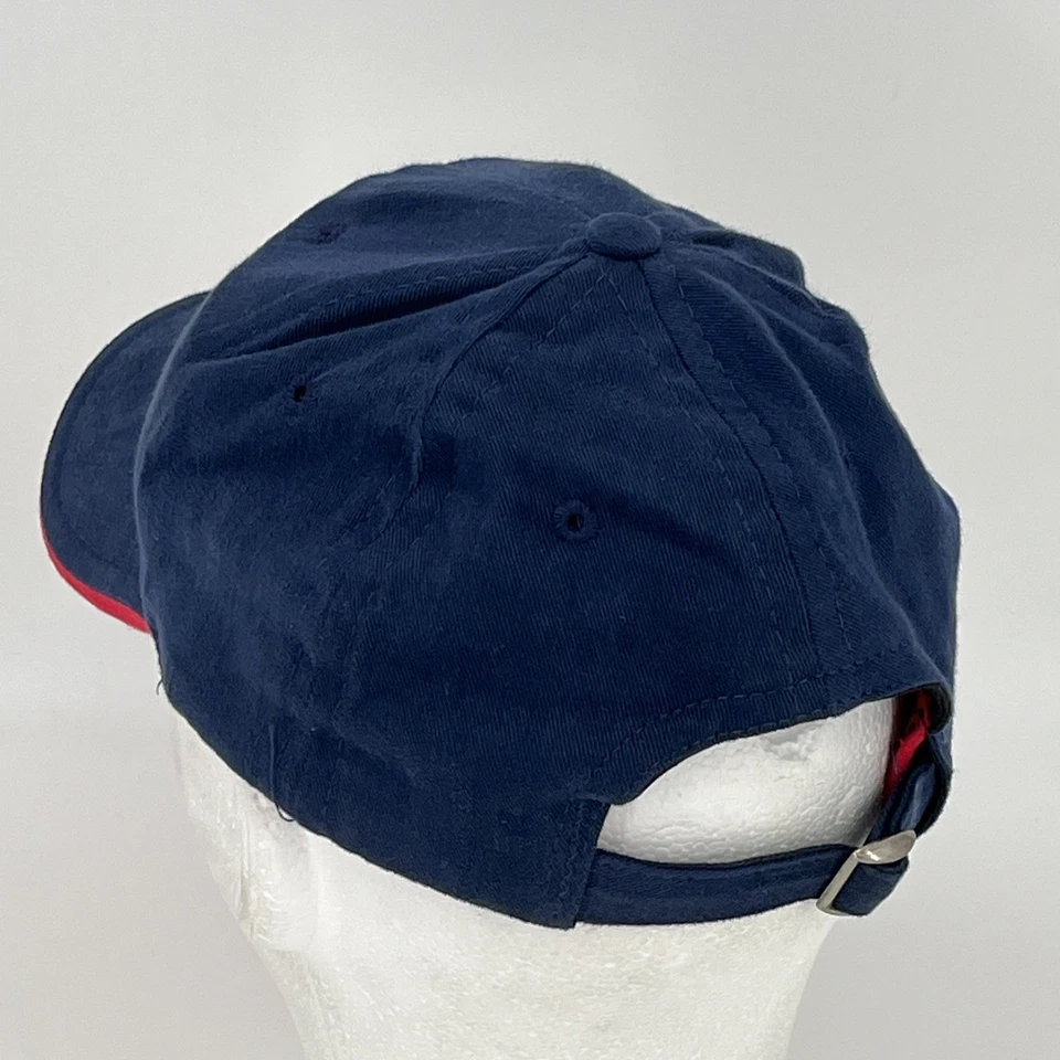 Boeing Hat - StrapBack Navy Blue Cotton Baseball Cap EUC - Made in USA - Image 3 of 4