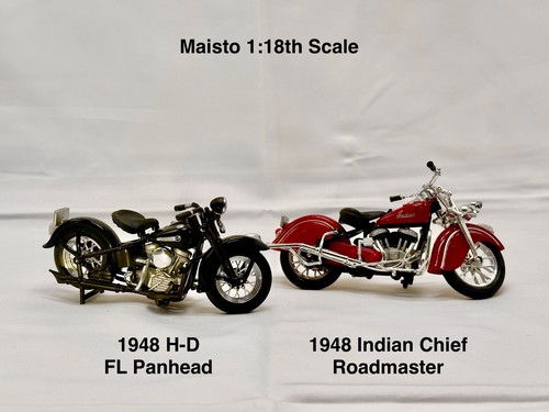 19 Piece Set Maisto Motorcycles 1:18 Harley Triumph Indian Ducati Man Cave - Picture 3 of 10