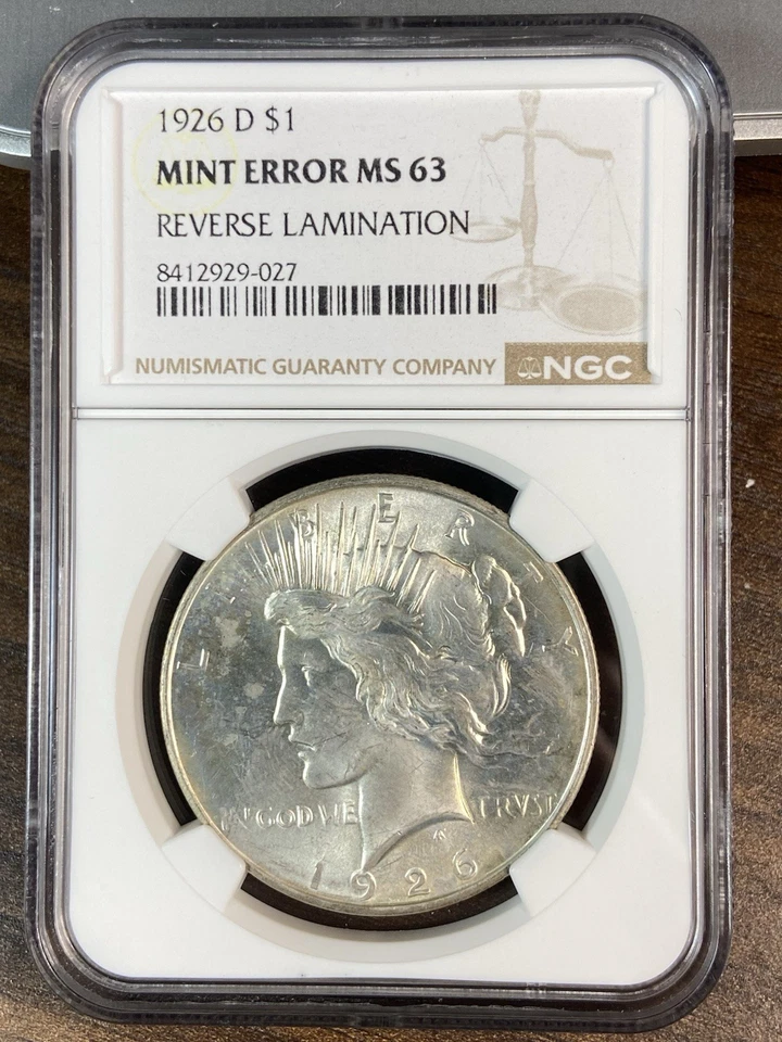 Lamination Error__MS 63__1926 D__Peace Dollar__Better Grade/Date - Image 4 of 4