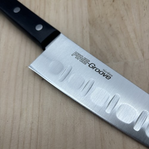 Unused Japanese Chef's Kitchen Knife Narihira Fine Groove Gyuto 300/170 - Picture 4 of 12