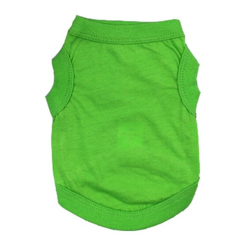 Vest Pet Dogs Cotton Cat Dog Clothes T-shirt Clothing Summer Small Medium Plain - Picture 7 of 23