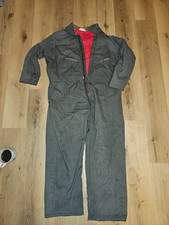 Vintage Mid Century Coveralls Key Imperial Apperal Corduroy Collar 28" Inseam