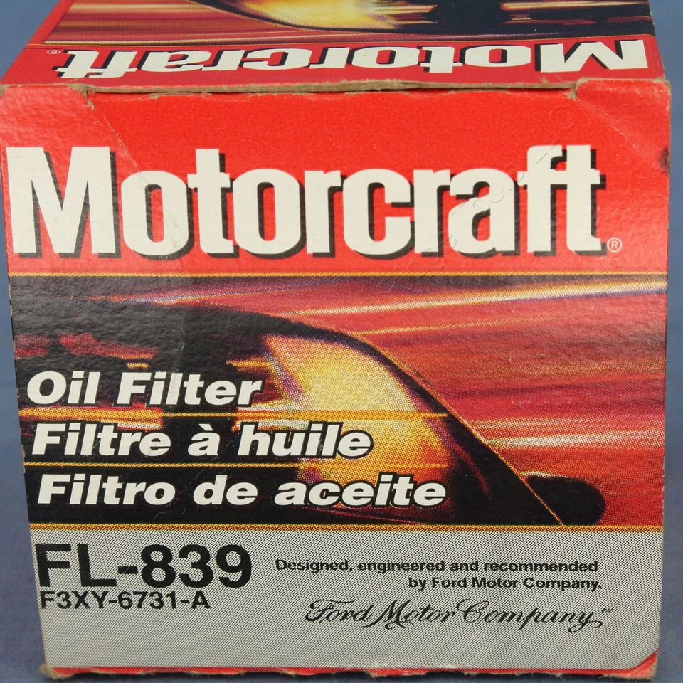 Filtro de aceite de motor giratorio Motorcraft FL-839 para Nissan Tsuru 1986-2009 Foto 4 de 4
