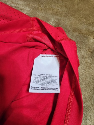 Tiger Woods Red Nike Golf Polo Shirt Mens Size XXL DRI-FIT 518105-694 Breathable - Picture 11 of 17