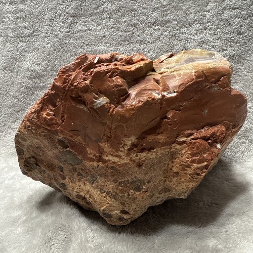 "Piedra de curación de jaspe rojo natural áspero de 11 lb piedra de roca conglomerado de espécimen 8""" - Imagen 11 de 24