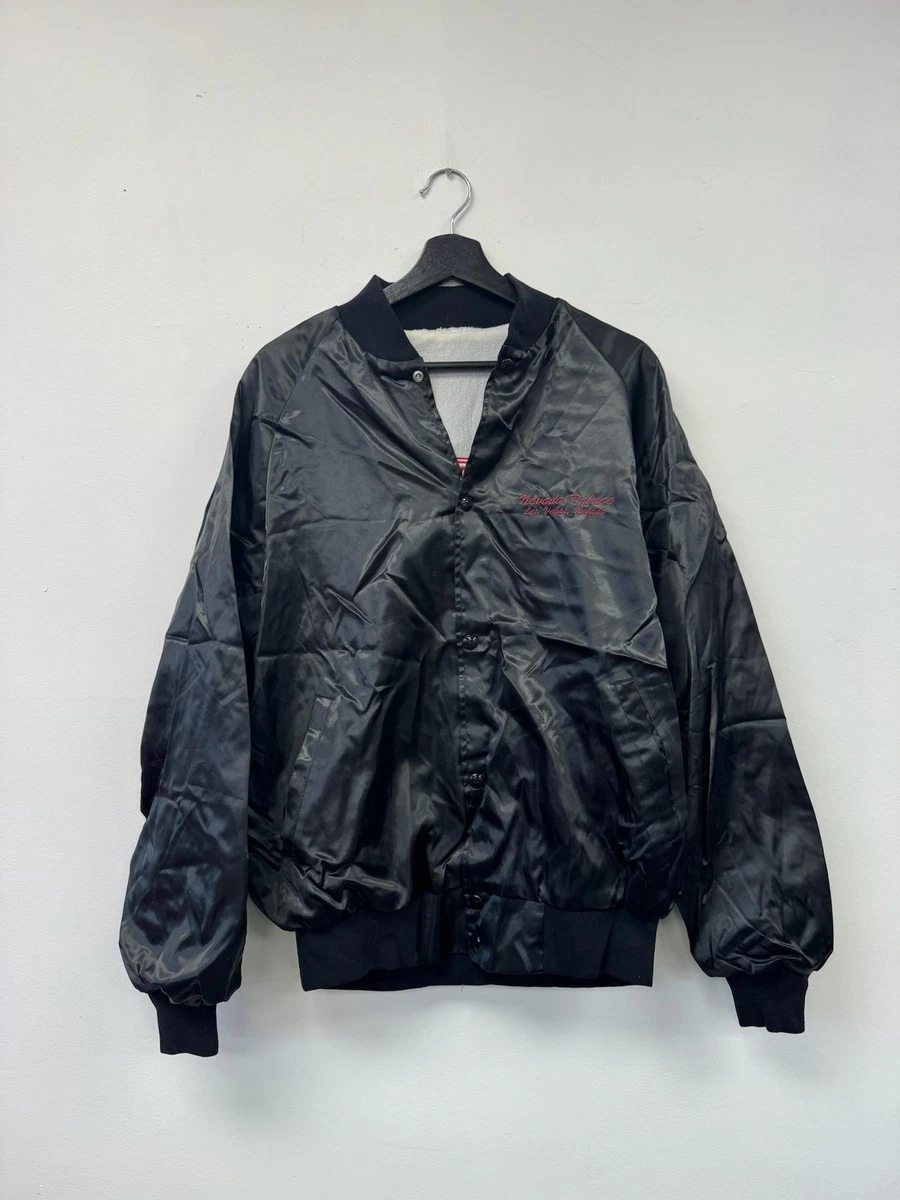 Veste Vintage Swingster Big John Downriggers – Taille XL – Satin Bleu – Publicité Pêche