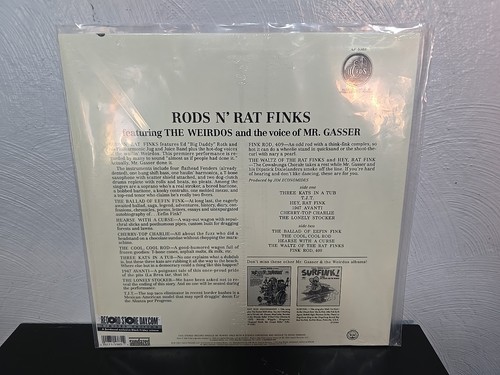 Ed Roth Rods n' Ratfinks Mr Gasser & The Weirdos Sundazed Black Friday LP Record - Picture 2 of 2