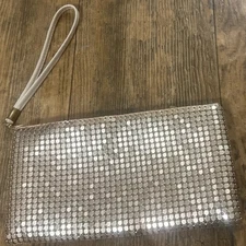 Charming Charlie RSVP Silver Metallic Purse
