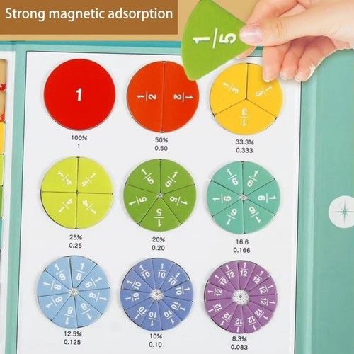 Math Fraction Toy Enlightenment Educational Toy Children - Picture 10 of 11