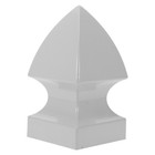 Dark Gray PVC Post Protectors 5 Inch Gothic Style for Fence Posts