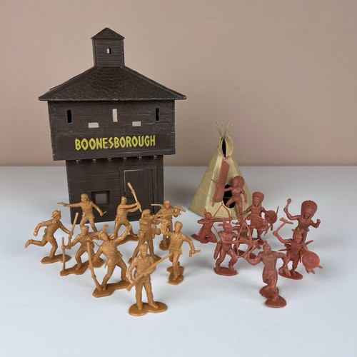Marx Daniel Boone Wilderness Scout #0760 w/ Boonesborough Blockhouse NO BOX