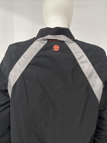 G-Star Raw Y2K Black Nylon Parachute Zip Logo Streetwear Flight Bomber Jacket L - Picture 14 of 16