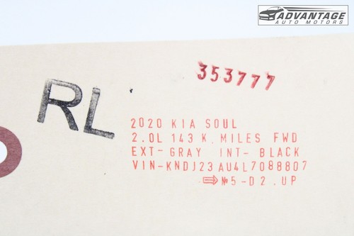 2020-2025 KIA SOUL SK3 REAR LEFT SIDE DOOR PANEL WINDOW REGULATOR MOTOR OEM - Bild 6 von 6