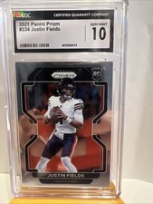2021 Panini Prizm - Rookie Justin Fields #334 Silver Prizm (RC)