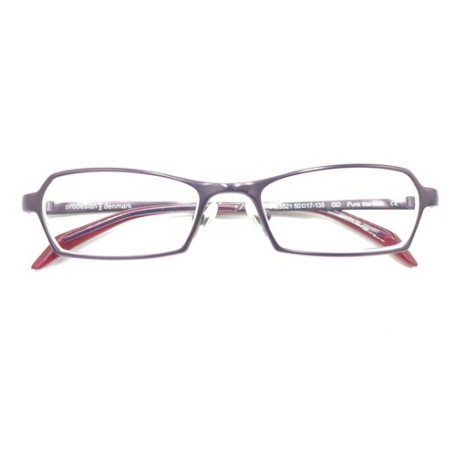 Prodesign Denmark 1378 c.3521 Violet Titanium Eyeglasses Frames 50-17 135 Japan - Picture 12 of 12